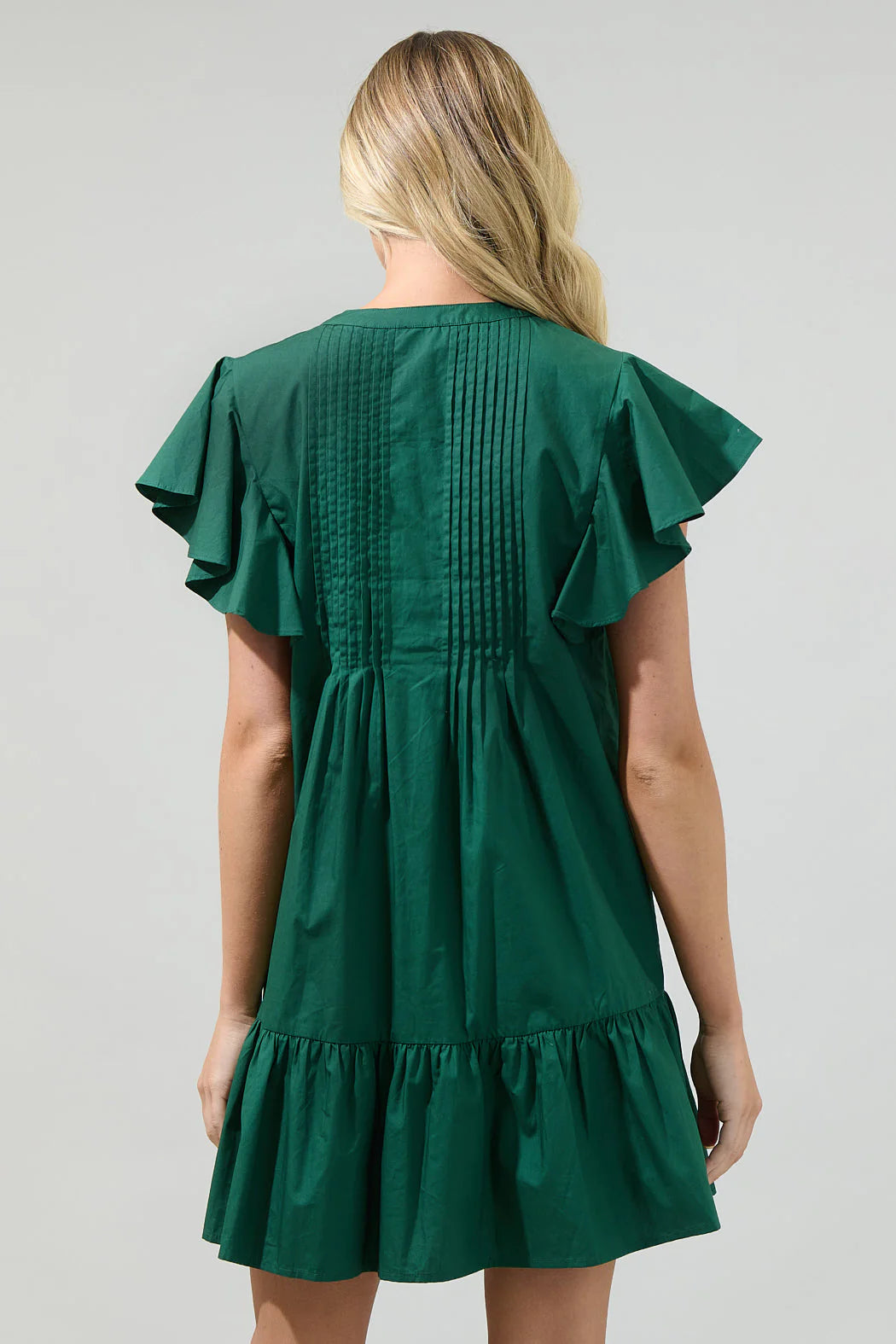 Lizzy Pleated Ruffle Mini Dress - J212