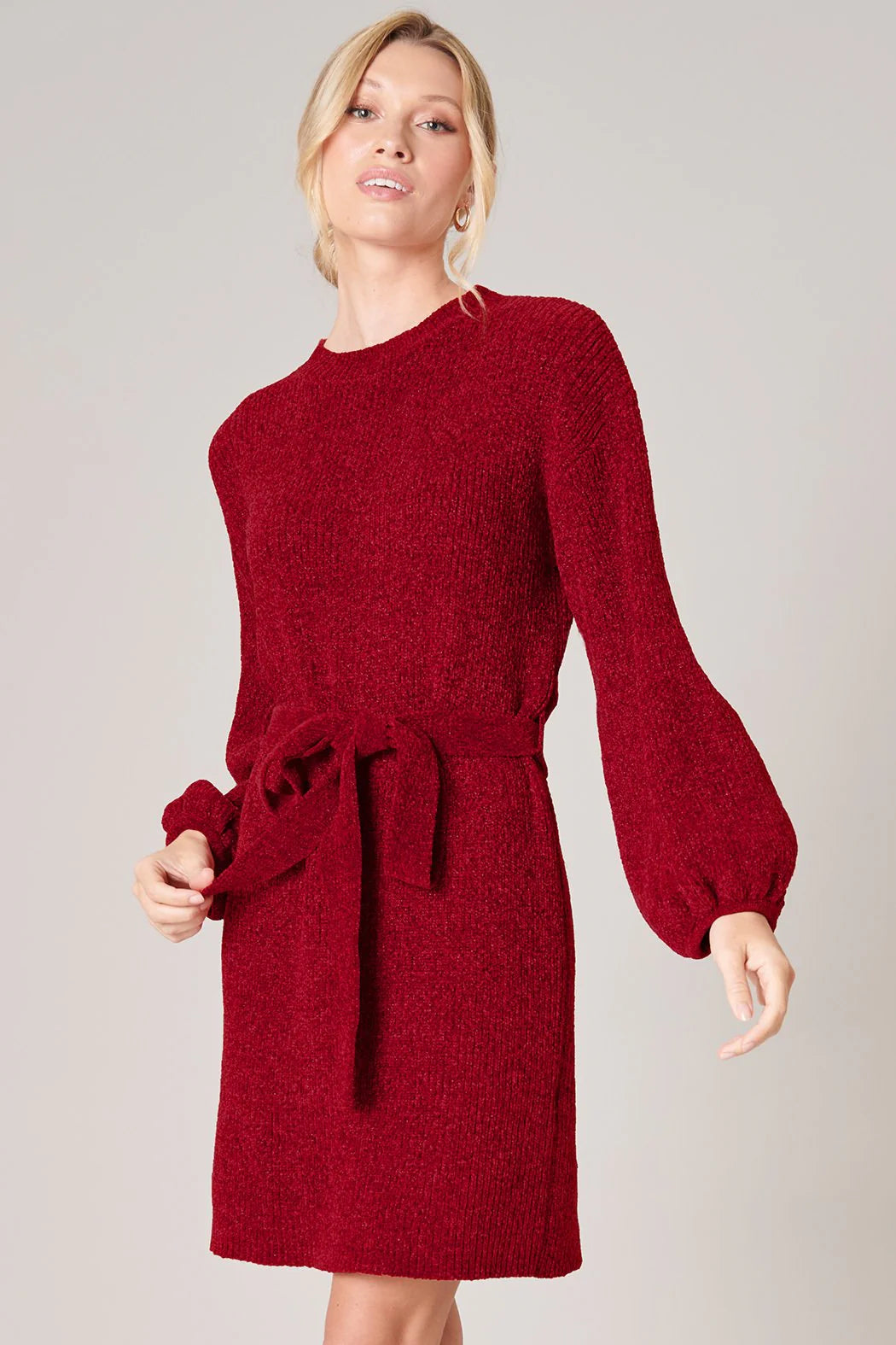 Sabina Chenille Sweater Dress B1003