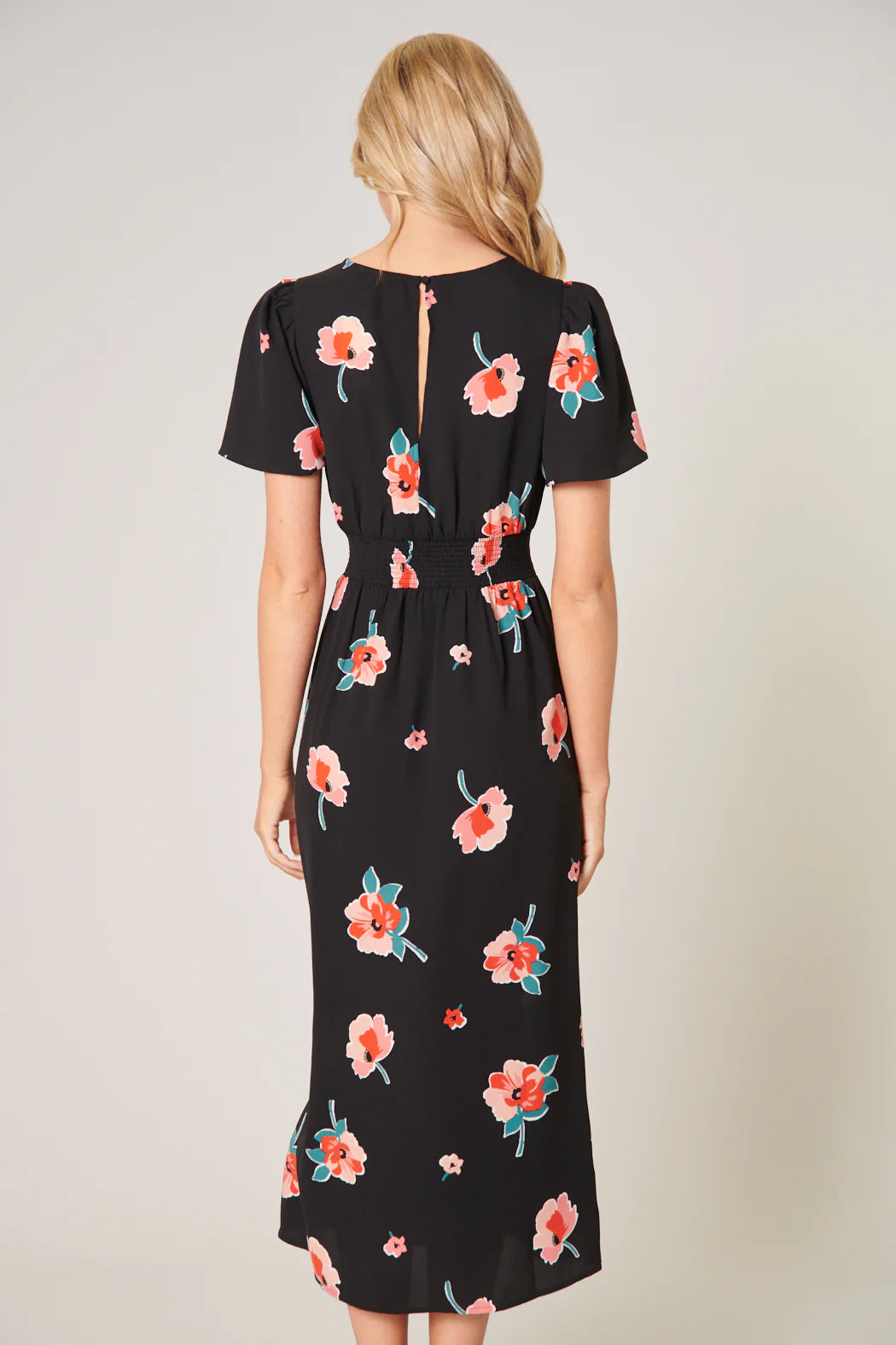 Suki Bloom Floral Midi Dress - D603