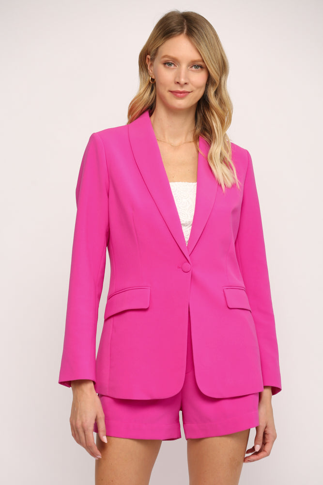 SET TAILORED LONGLINE BLAZER AND SHORT