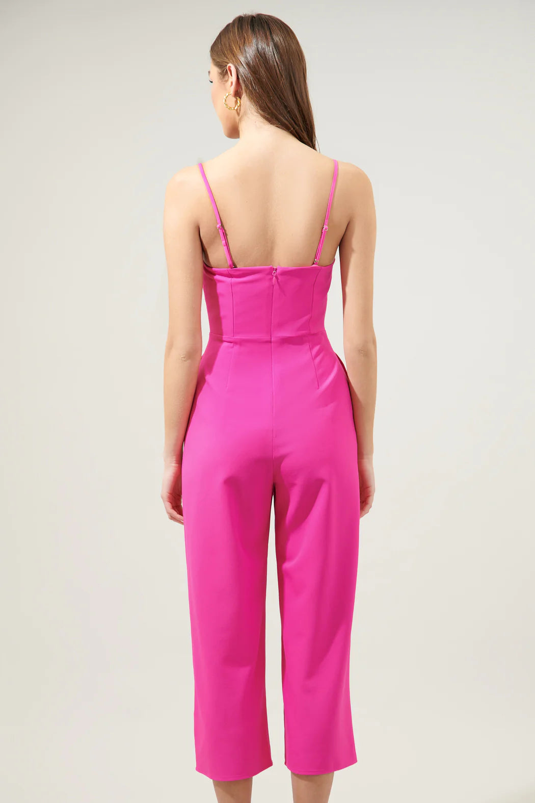 Caruso Bow Tie Cropped Jumpsuit - B905