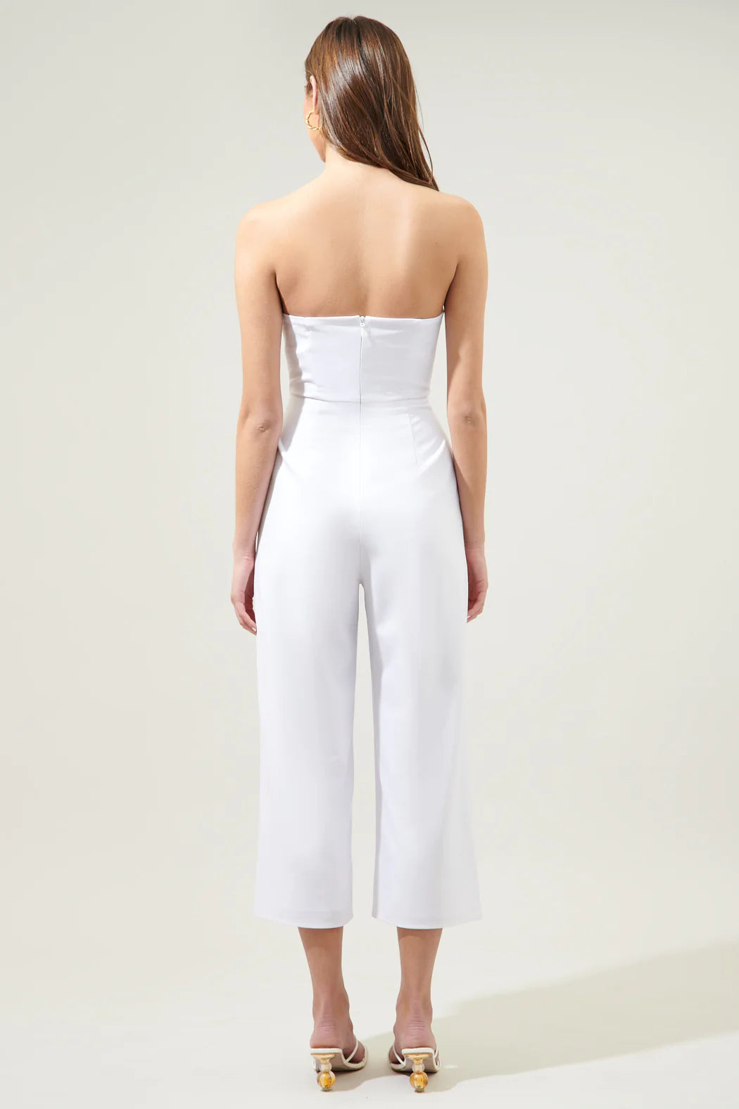 Caruso Bow Tie Cropped Jumpsuit - B905