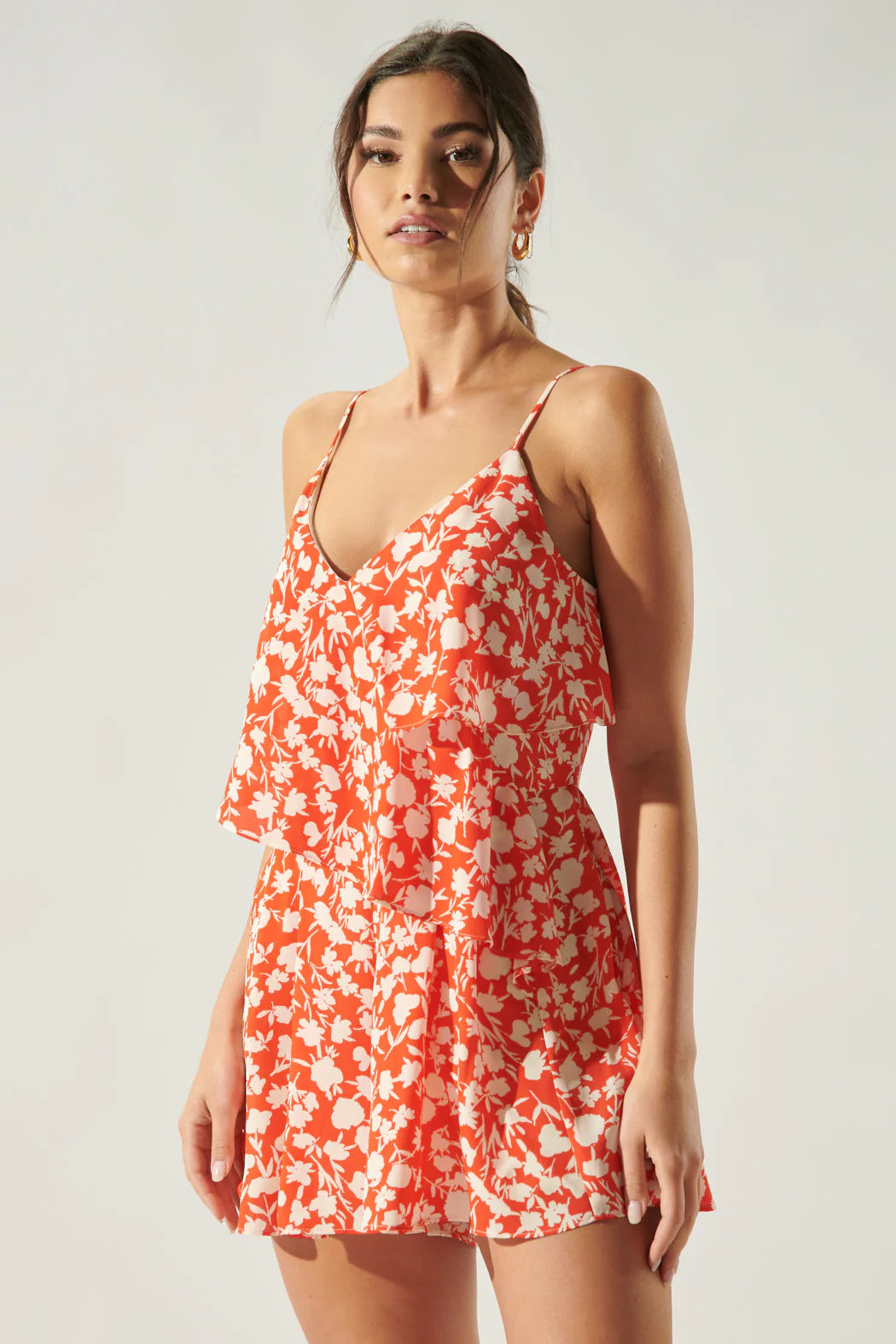 Palmas Cherry Floral Cece Romper A303