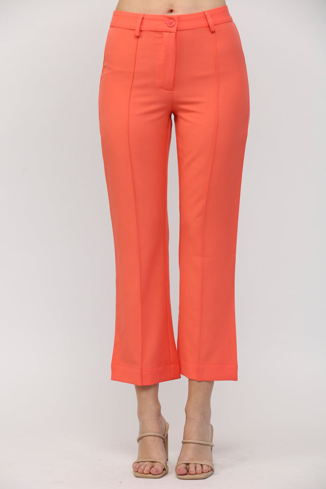 PINTUCK FLARE PANTS