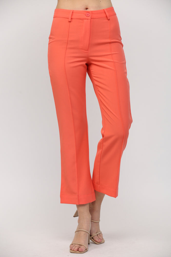 PINTUCK FLARE PANTS