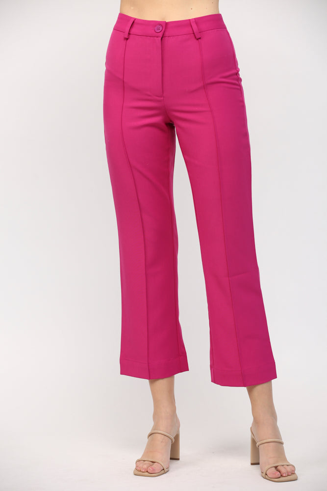 PINTUCK FLARE PANTS