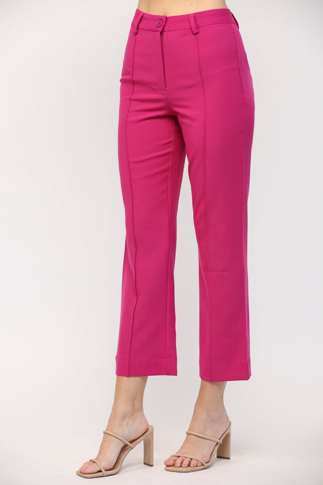 PINTUCK FLARE PANTS