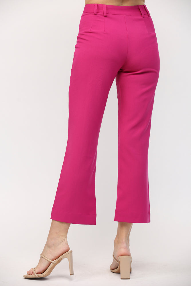 PINTUCK FLARE PANTS