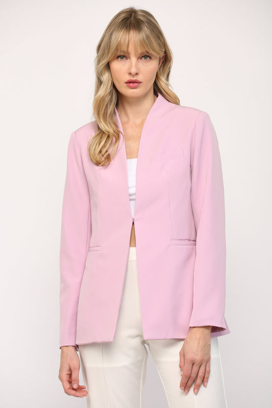 INVERTED LAPEL COLLAR BLAZER - 768FD