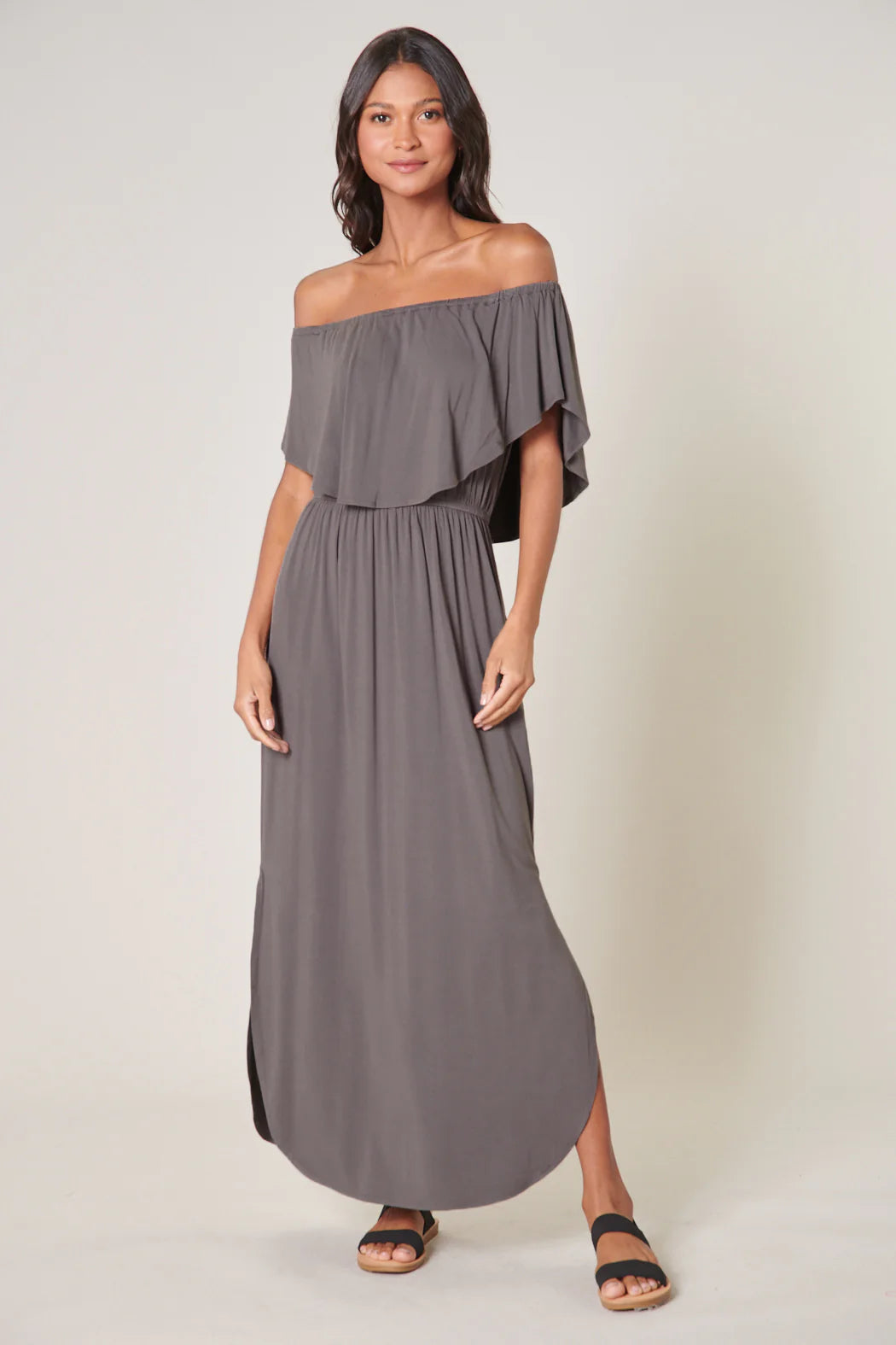 Shelbee Popover Jersey Knit Maxi Dress - A105