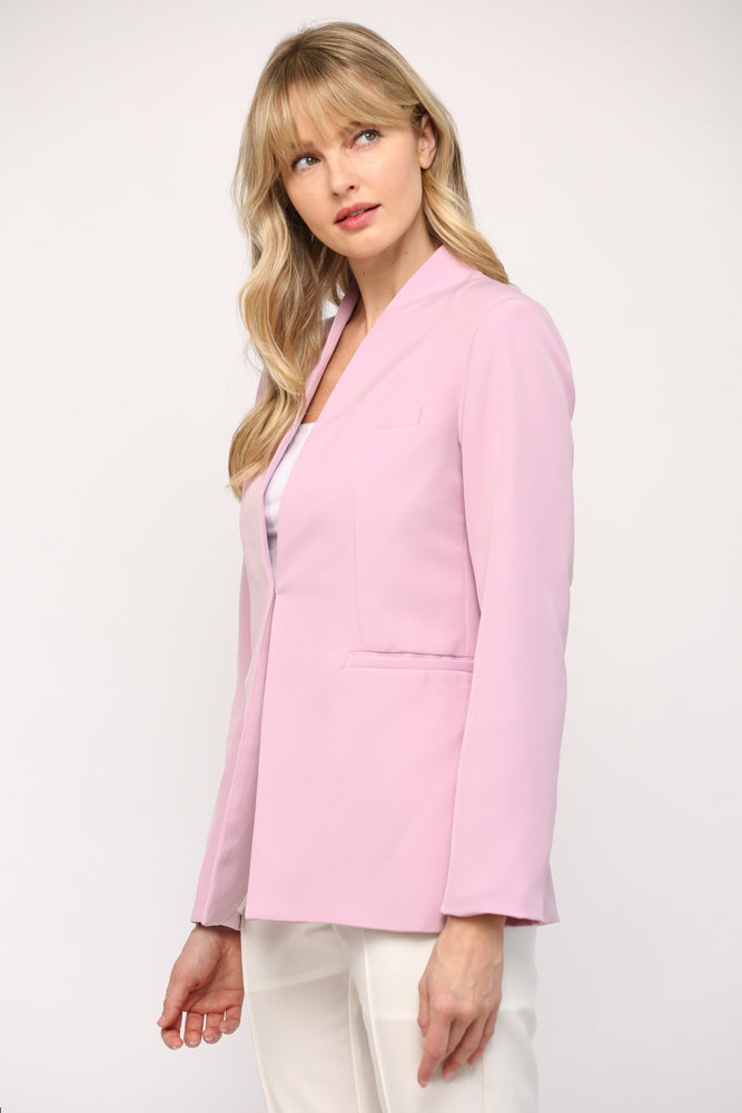 INVERTED LAPEL COLLAR BLAZER - 768FD