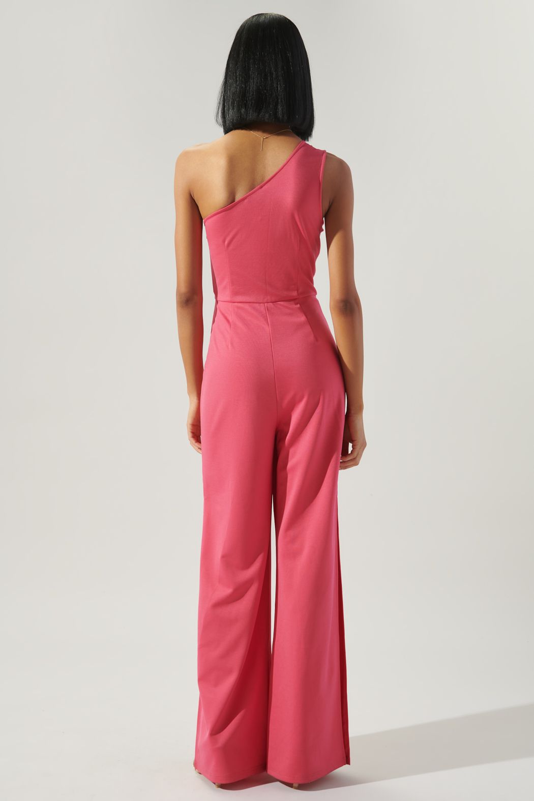 Kimmi One Shoulder Split Leg Jumpsuit - B707