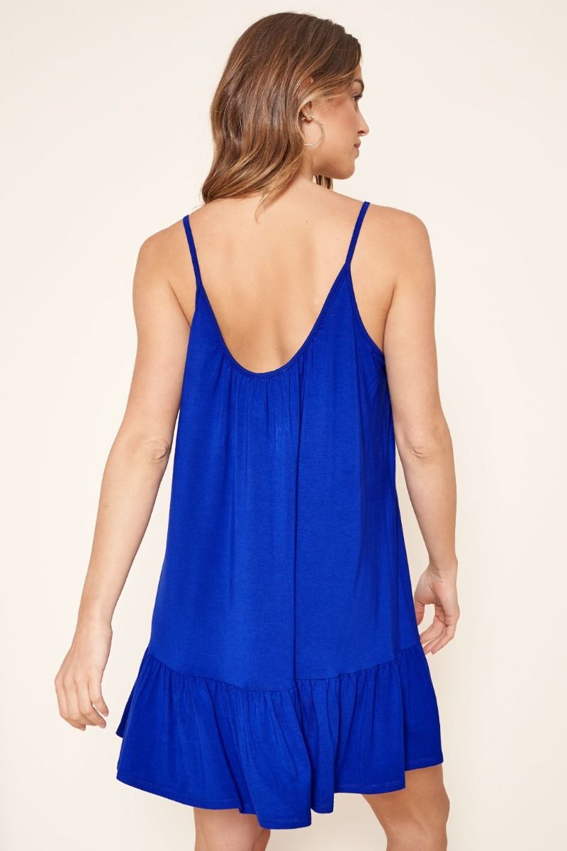 Sicily Trapeze Mini Tank Jersey Knit Dress - B508