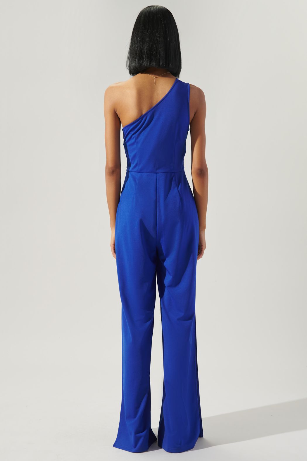 Kimmi One Shoulder Split Leg Jumpsuit - B707