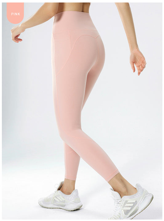 Side Pockets Legging 004 - Pastel Pink