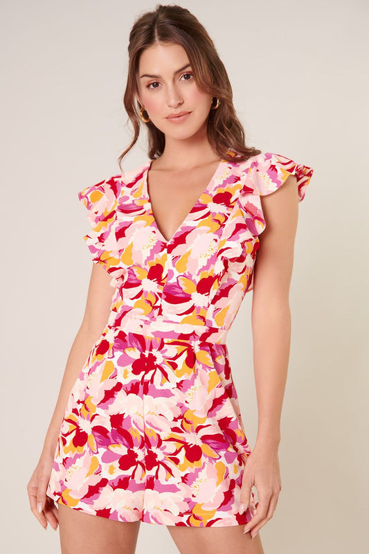 Kimbra Floral Ruffle Romper