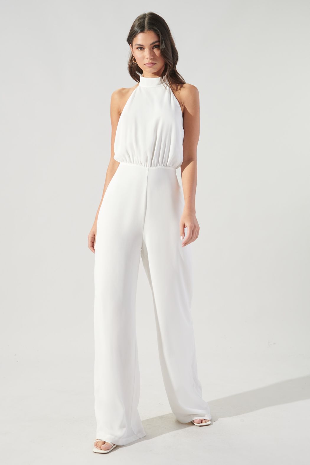 Dewdrop High Neck Halter Jumpsuit - J102