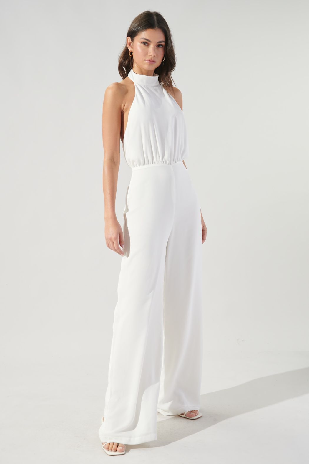 Dewdrop High Neck Halter Jumpsuit - J102