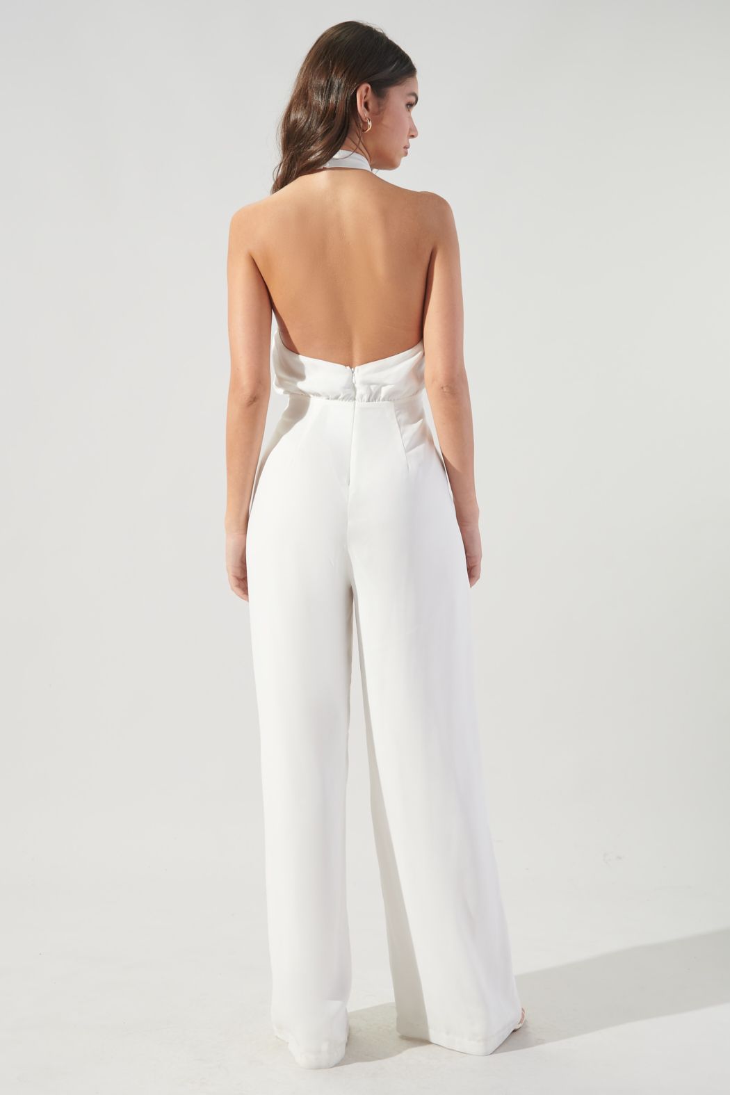 Dewdrop High Neck Halter Jumpsuit - J102